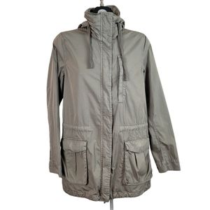 JAMES PERSE YOSEMITE Utility Jacket Taupe Hoodie Size 2